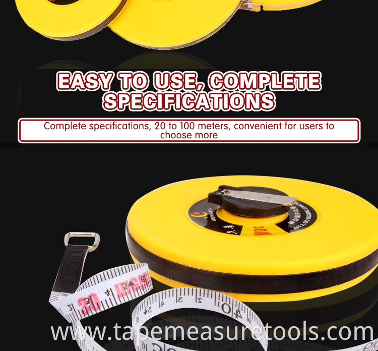 20m 30m 50m 100m round fabric tape measure double scale soft tape measure